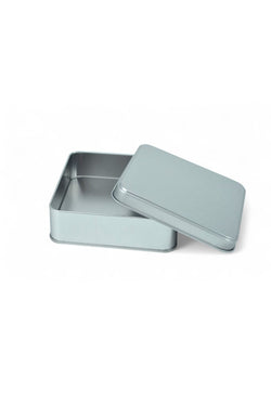 Image of 120x120x41 mm Metal Kapaklı Baskısız Metal Kutu, Mat Beyaz, 144 Adet