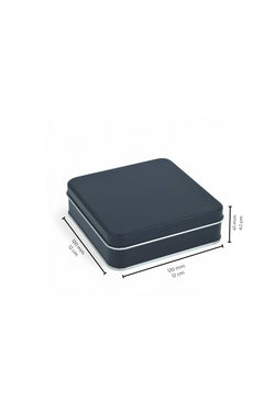 Image of 120x120x41 mm Metal Kapaklı Baskısız Metal Kutu, Mat Beyaz, 144 Adet