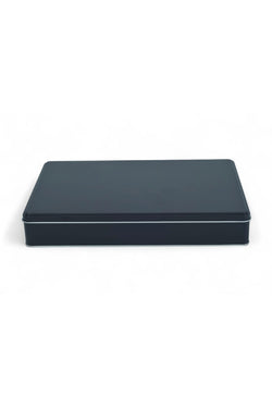 Image of 300x200x57 mm Metal Kapaklı Baskısız Metal Kutu, Mat Siyah, 25 Adet