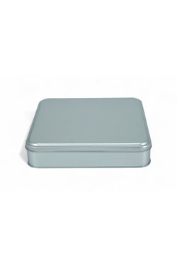Image of 215x215x47 mm Metal Kapaklı Baskısız Metal Kutu, Mat Silver, 36 Adet