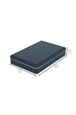 Image of 170x260x47 mm Metal Kapaklı Baskısız Metal Kutu, Mat Siyah, 42 Adet