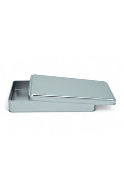 Image of 140x240x50 mm Metal Kapaklı Baskısız Metal Kutu, Mat Silver, 48 Adet