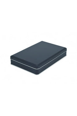 Image of 170x260x47 mm Metal Kapaklı Baskısız Metal Kutu, Mat Siyah, 42 Adet