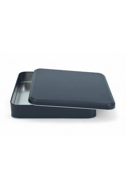 Image of 215x215x47 mm Metal Kapaklı Baskısız Metal Kutu, Mat Siyah, 36 Adet
