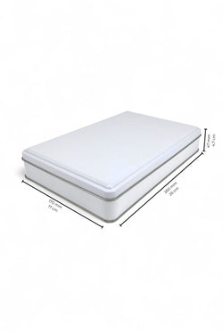 Image of 170x260x47 mm Metal Kapaklı Baskısız Metal Kutu, Mat Beyaz, 42 Adet